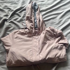 Dusty pink rain jacket